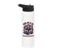 God Is A DJ I'm Just Here For The Setlist Christian Music Stainless Steel Insulated Water Bottle