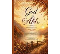 God is Able: Faith based blank notebook Christian gift