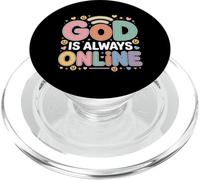God is Always Online Foi, état d’Esprit de l’Église - PopSockets PopGrip pour MagSafe