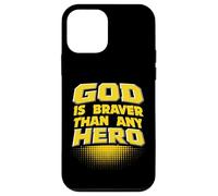God is Braver Than Any Hero Christian Kid Superhero Jésus Coque pour iPhone 12 Mini