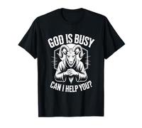 God is Busy Can I Help You ? Esthétique Gothique Occulte T-Shirt