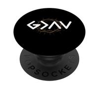 God is Faithful Everyday More Than Highs and Lows Men Women PopSockets PopGrip Adhésif
