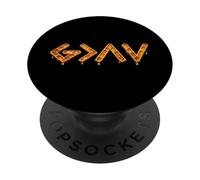 God is Faithful More Than Highs and Lows Honeycomb Version PopSockets PopGrip Adhésif