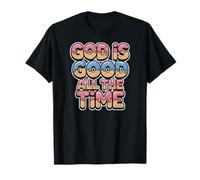 God is Good All The Time Christian Ice Cream Drip Style T-Shirt