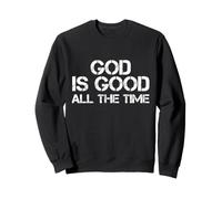God is Good All The Time Jésus Retro Vintage Christian Bible Sweatshirt