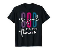 God is Good All The Time Pink Christian Bible Verse Jesus T-Shirt