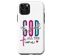 God is Good All The Time Sign Christian Sayings Bible Verse Coque pour iPhone 11 Pro