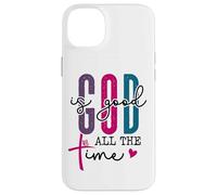 God is Good All The Time Sign Christian Sayings Bible Verse Coque pour iPhone 14 Plus