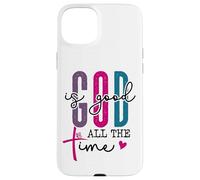 God is Good All The Time Sign Christian Sayings Bible Verse Coque pour iPhone 15 Plus