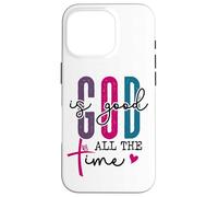 God is Good All The Time Sign Christian Sayings Bible Verse Coque pour iPhone 16 Pro