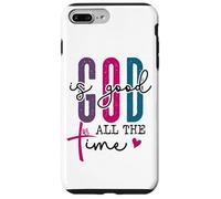 God is Good All The Time Sign Christian Sayings Bible Verse Coque pour iPhone 7 Plus/8 Plus