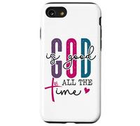 God is Good All The Time Sign Christian Sayings Bible Verse Coque pour iPhone SE (2020) / 7/8