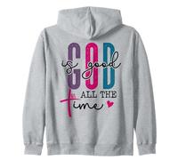 God is Good All The Time Sign Christian Sayings Bible Verse Sweat à Capuche