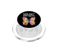 God is Good All The Time Verse de la Bible chrétienne Papillon PopSockets PopGrip pour MagSafe