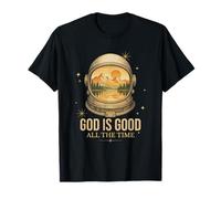 God Is Good Astronaute Vintage Rétro Religieux Chrétien T-Shirt