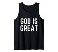 God is Great Christian Apparel Faith Worship Louange Débardeur