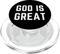 God is Great Christian Apparel Faith Worship Louange PopSockets PopGrip pour MagSafe