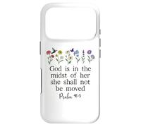 God is in The Midst of Her She Will Not Be Moved Psalm 46:5 Coque pour iPhone 17 Pro