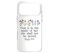 God is in The Midst of Her She Will Not Be Moved Psalm 46:5 Coque pour iPhone 17 Pro Max