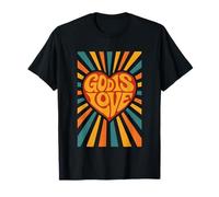 God is Love 1 John 4:8 Verset biblique rétro chrétien T-Shirt
