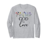 God is Love God Quote Christian Jesus Bible Verse 1 John 4:8 Manche Longue
