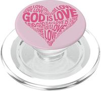 God is Love Heart pour la Saint-Valentin PopSockets PopGrip pour MagSafe