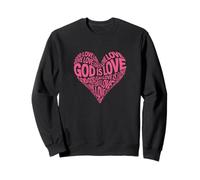 God is Love Heart pour la Saint-Valentin Sweatshirt