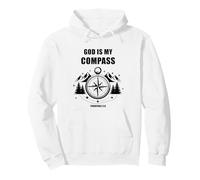 God is My Compass - Proverbs 3:6 Christian Faith Camping Sweat à Capuche