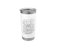 God Is My Refuge And My Fortress Gobelet isotherme en acier inoxydable double paroi
