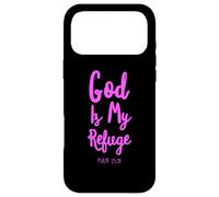 God is My Refuge and Strength Psaum 25:21 Bible Verse Pray Coque pour iPhone 17 Pro Max