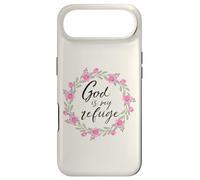 God is My Refuge Psalm 91 Bible Verse Floral Coque pour iPhone Air