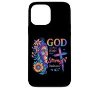 God is My Strength Psaume 28 7 Coque pour iPhone 13 Pro Max