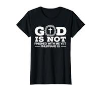God is Not Finish with Me Yet Christian Religious T-Shirt Graphique avec Valeur
