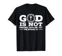 God is Not Finish with Me Yet Christian Religious T-Shirt Graphique avec Valeur