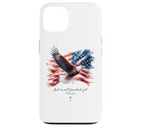 God is Not Finished Yet - Vintage Watercolor Eagle 1776 Coque pour iPhone 13