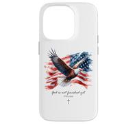 God is Not Finished Yet - Vintage Watercolor Eagle 1776 Coque pour iPhone 14 Pro
