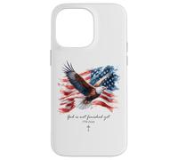 God is Not Finished Yet - Vintage Watercolor Eagle 1776 Coque pour iPhone 14 Pro Max