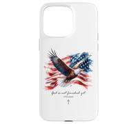 God is Not Finished Yet - Vintage Watercolor Eagle 1776 Coque pour iPhone 15 Pro Max