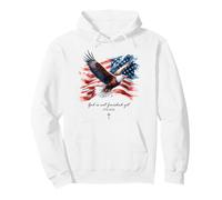 God is Not Finished Yet - Vintage Watercolor Eagle 1776 Sweat à Capuche