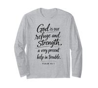 God is Our Refuge and Strength Scripture Faith Psaum 46:1 Manche Longue