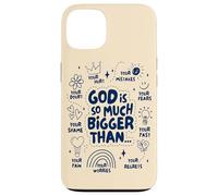 God Is So Much Bigger Than - Nœud coquette chrétien Jésus Coque pour iPhone 13