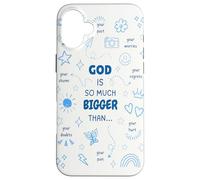 God Is So Much Bigger Than - Nœud coquette chrétien Jésus Coque pour iPhone 16 Plus