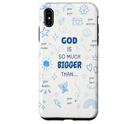 God Is So Much Bigger Than - Nœud coquette chrétien Jésus Coque pour iPhone XS Max