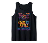 God is Still in Control - Chrétien coloré Vintage Débardeur