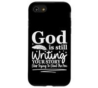 God is Still Writing Your Story Humour chrétien drôle Coque pour iPhone SE (2020) / 7/8