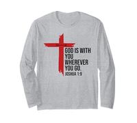 God is with You Wherever You Go Bible Verse Joshua 1:9 Jesus Manche Longue