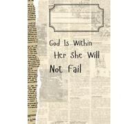 God Is Within Her She Will Not Fail Composition Notebook: Journal or Composition book. College Ruled Lined Christian Journal & Notebook for Women