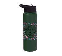 God Is Within Her She Will Not Fall 46 5 Verse de la Bible Femmes Stainless Steel Insulated Water Bottle