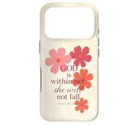 God is Within Her She Will Not Fall Bible Verse Psalm 46:5 Coque pour iPhone 17 Pro