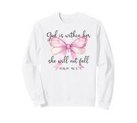 God is Within Her She Will Not Fall Christian Bow Psalm 46:5 Sweatshirt